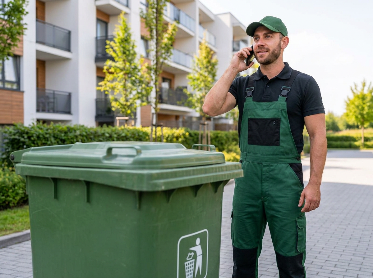Pracownik Czystego Kosza odbiera telefon i umawia wizytę